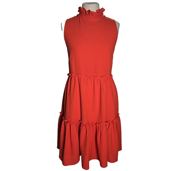 Elliatt Dress Mini Size XL Womens NWT Cocktail Sleeveless Tiered‎ Anthropologie - Picture 2 of 8